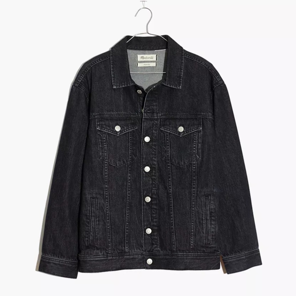 Madewell Oversized Trucker Jean Jacket-Lunar Wash